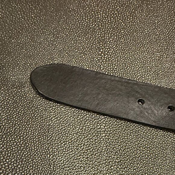 Carhartt work in progress Black Leather Men's Belt size medium 90cm - Picture 8 of 10